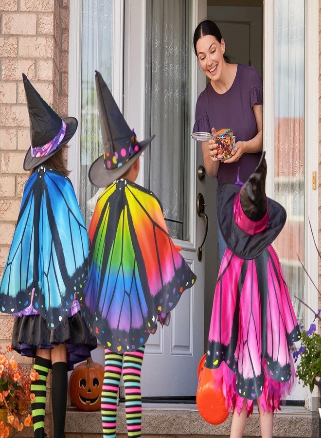 D.Q.Z Toddler Butterfly-Wings-Costume for Girls Princess Dress-Up Clothes, Spring Bug Toys for Kids Birthday Party Gifts Idea (Rainbow) - Image 5